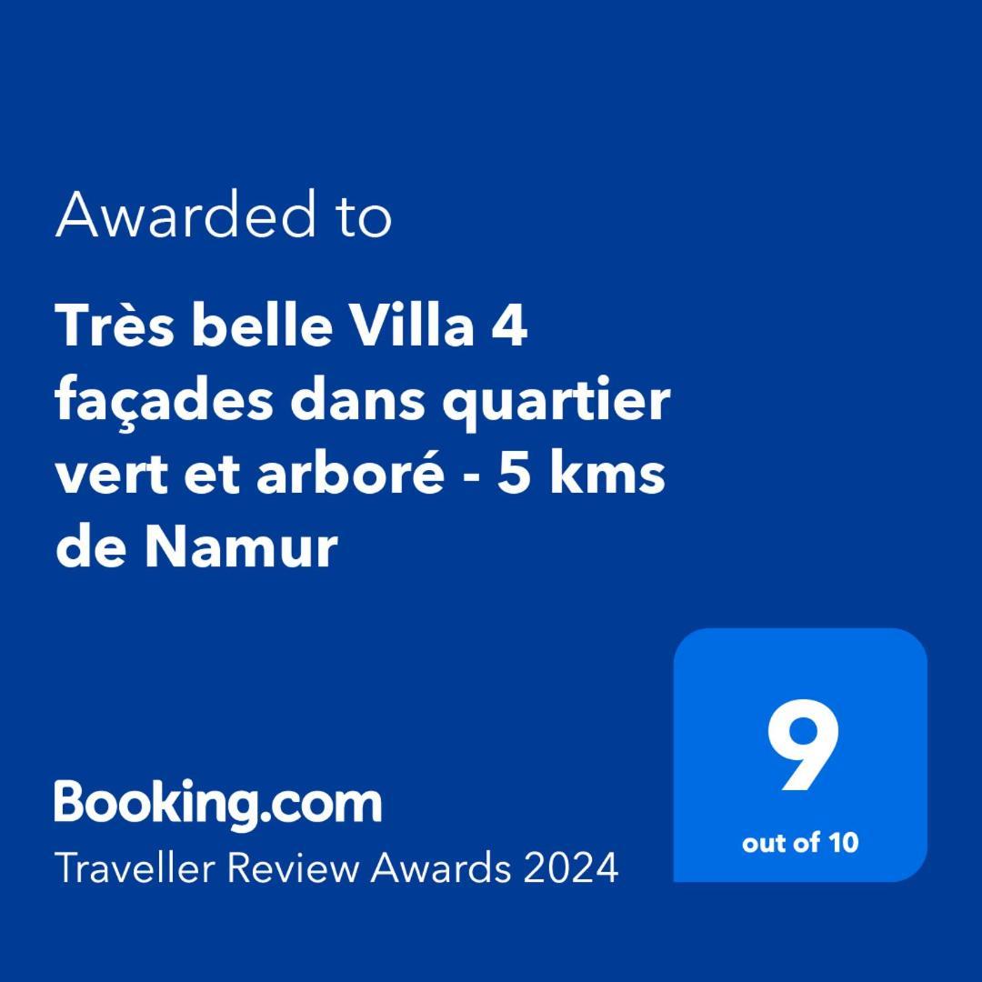 Tres Belle Villa 4 Facades Dans Quartier Vert Et Arbore - 5 Kms De Namur Ngoại thất bức ảnh